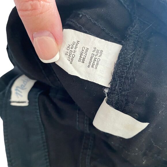 Madewell 27 Skinny Skinny Jeans Black Solid Pants Stretch Basic - Picture 3 of 8